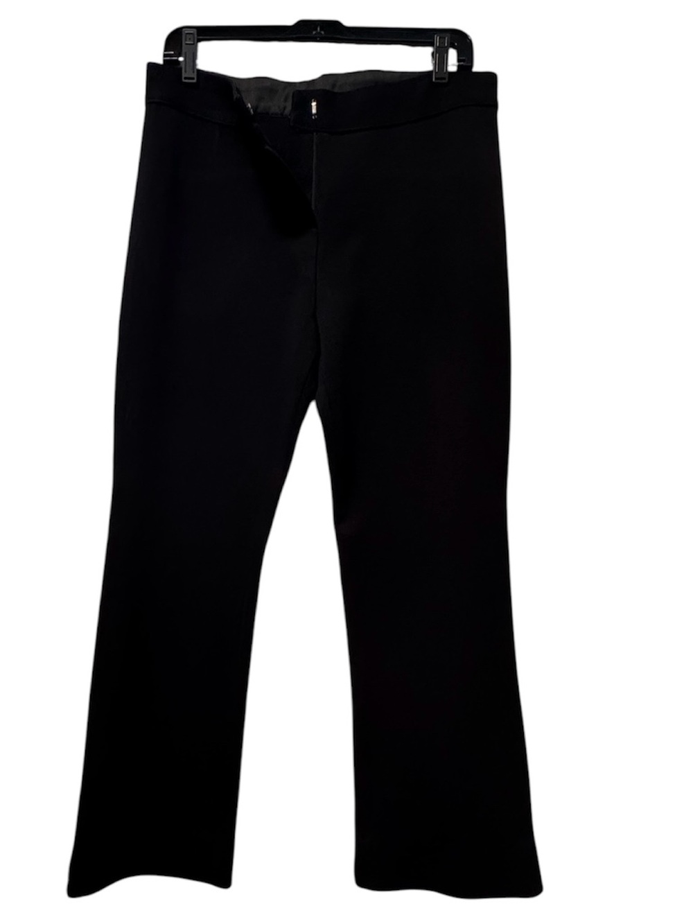 Misook Black Knit Pant with Satin Trim